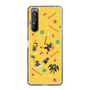 スリムプロテクションケース［ ポンコツクエスト - 夏休み - 総柄 - イエロー ］