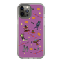 スリムプロテクションケース［ ポンコツクエスト - ハロウィン - 総柄 - パープル ］
