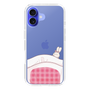 スリムプロテクションケース［ マンガデザイナーズラボ - 推しを休ませるスマホケース - ピンク2 ］