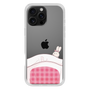 スリムプロテクションケース［ マンガデザイナーズラボ - 推しを休ませるスマホケース - ピンク2 ］