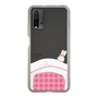 スリムプロテクションケース［ マンガデザイナーズラボ - 推しを休ませるスマホケース - ピンク2 ］