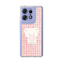 スリムプロテクションケース［ 雲井くじら - やすみくま赤チェック ］
