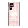 スリムプロテクションケース［ 雲井くじら - やすみくま赤チェック ］