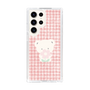 スリムプロテクションケース［ 雲井くじら - やすみくま赤チェック ］