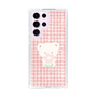 スリムプロテクションケース［ 雲井くじら - やすみくま赤チェック ］