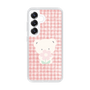 スリムプロテクションケース［ 雲井くじら - やすみくま赤チェック ］
