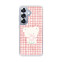 スリムプロテクションケース［ 雲井くじら - やすみくま赤チェック ］