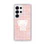 スリムプロテクションケース［ 雲井くじら - やすみくま赤チェック ］