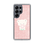 スリムプロテクションケース［ 雲井くじら - やすみくま赤チェック ］