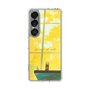 スリムプロテクションケース［ 黒杞よるの - 金木犀のカフェ-背景 ］