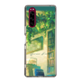 スリムプロテクションケース［ 黒杞よるの - 癒やしのブックカフェ-背景 ］