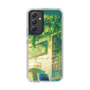 スリムプロテクションケース［ 黒杞よるの - 癒やしのブックカフェ-背景 ］