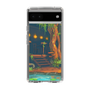 スリムプロテクションケース［ 黒杞よるの - くつろぎの森のカフェ-背景 ］