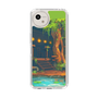 スリムプロテクションケース［ 黒杞よるの - くつろぎの森のカフェ-背景 ］