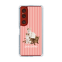 スリムプロテクションケース［ TAKI - ぽこもストライプピンク ］