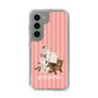 スリムプロテクションケース［ TAKI - ぽこもストライプピンク ］