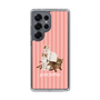 スリムプロテクションケース［ TAKI - ぽこもストライプピンク ］