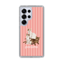 スリムプロテクションケース［ TAKI - ぽこもストライプピンク ］