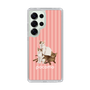 スリムプロテクションケース［ TAKI - ぽこもストライプピンク ］