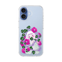 スリムプロテクションケース［ 砂粒 - 巻花Pink ］
