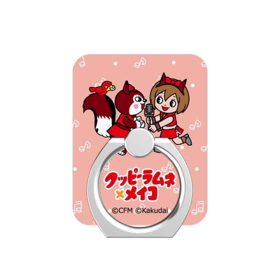 スマホリング［ 初音ミク×クッピーラムネ - MEIKO×ラム - デフォルメイラスト ］