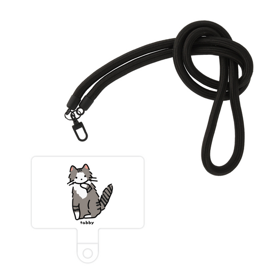 スマホショルダータグ［ オリジナル - CASEPLAYネコ - tabby ］