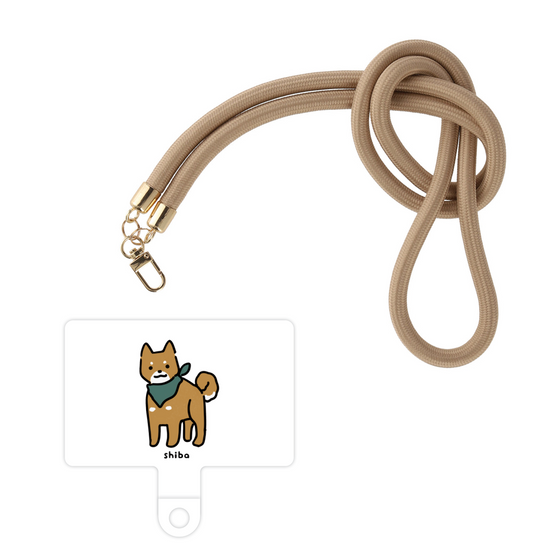 スマホショルダータグ［ オリジナル - CASEPLAYイヌ - shiba ］