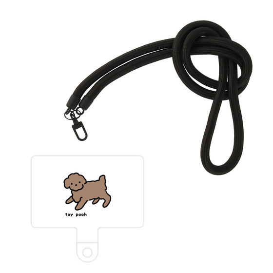 スマホショルダータグ［ オリジナル - CASEPLAYイヌ - toy pooh ］