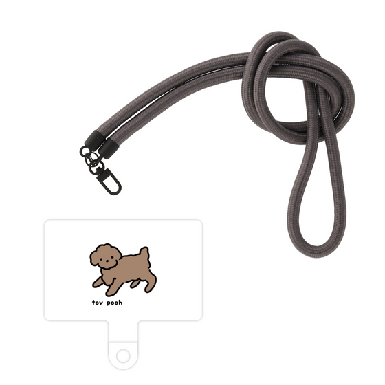 スマホショルダータグ［ オリジナル - CASEPLAYイヌ - toy pooh ］