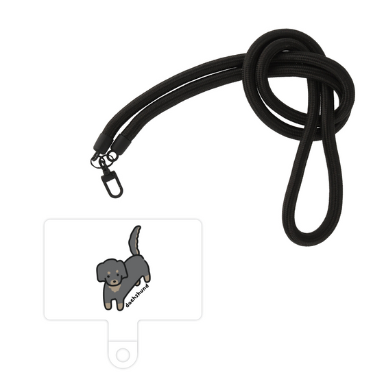 スマホショルダータグ［ オリジナル - CASEPLAYイヌ - dachsund ］