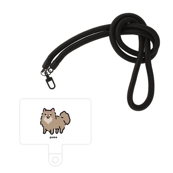 スマホショルダータグ［ オリジナル - CASEPLAYイヌ - pome ］