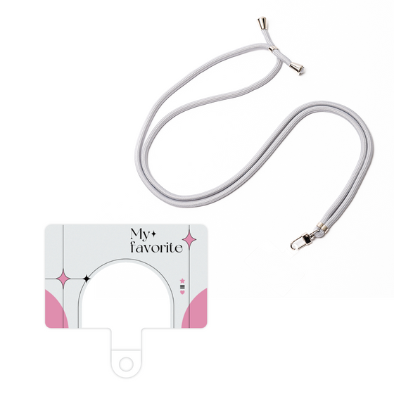 スマホショルダータグ［ オリジナル - チェキケース - ピンク ］