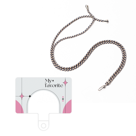 スマホショルダータグ［ オリジナル - チェキケース - ピンク ］