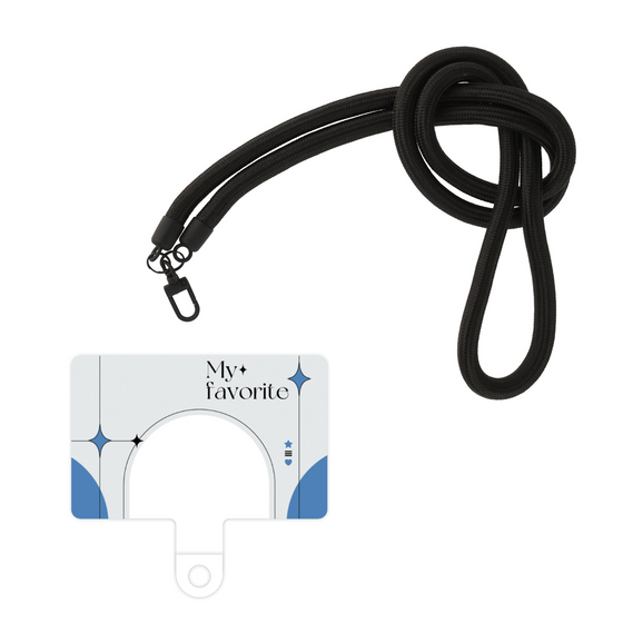 スマホショルダータグ［ オリジナル - チェキケース - ブルー ］