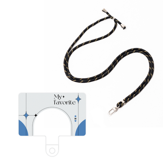 スマホショルダータグ［ オリジナル - チェキケース - ブルー ］