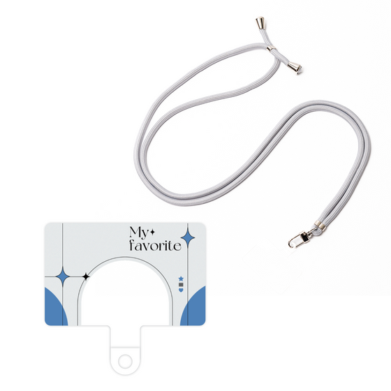 スマホショルダータグ［ オリジナル - チェキケース - ブルー ］