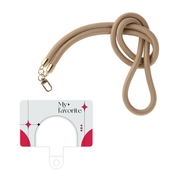 スマホショルダータグ［ オリジナル - チェキケース - レッド ］