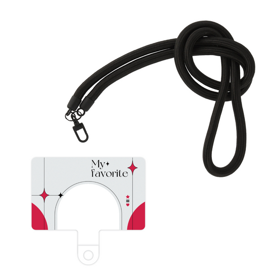 スマホショルダータグ［ オリジナル - チェキケース - レッド ］