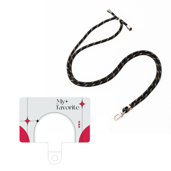 スマホショルダータグ［ オリジナル - チェキケース - レッド ］