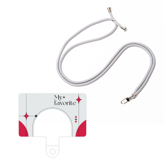 スマホショルダータグ［ オリジナル - チェキケース - レッド ］