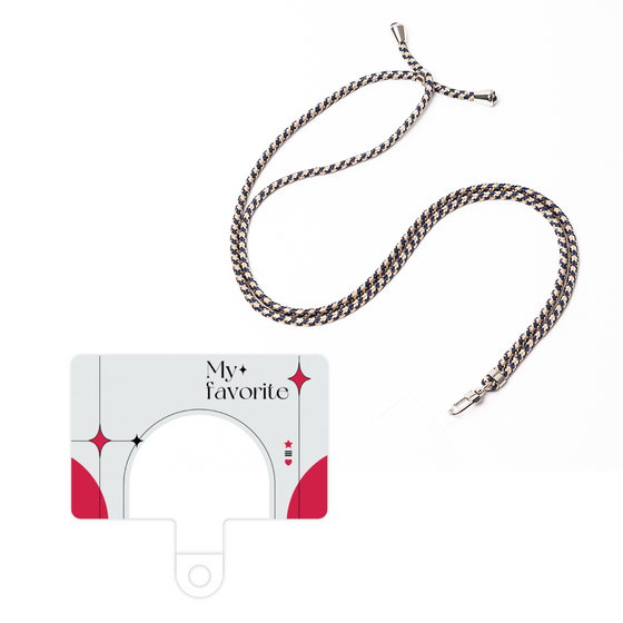 スマホショルダータグ［ オリジナル - チェキケース - レッド ］