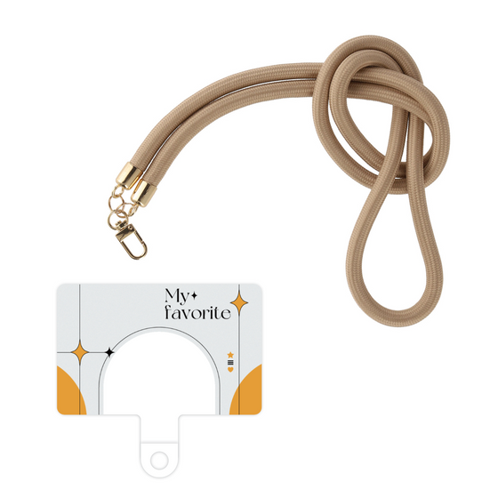 スマホショルダータグ［ オリジナル - チェキケース - オレンジ ］