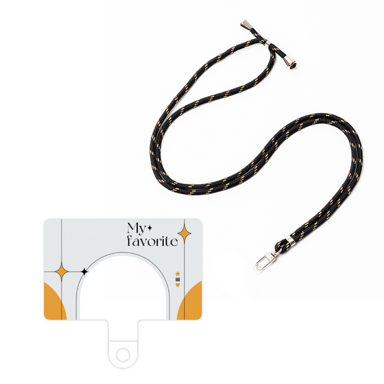 スマホショルダータグ［ オリジナル - チェキケース - オレンジ ］