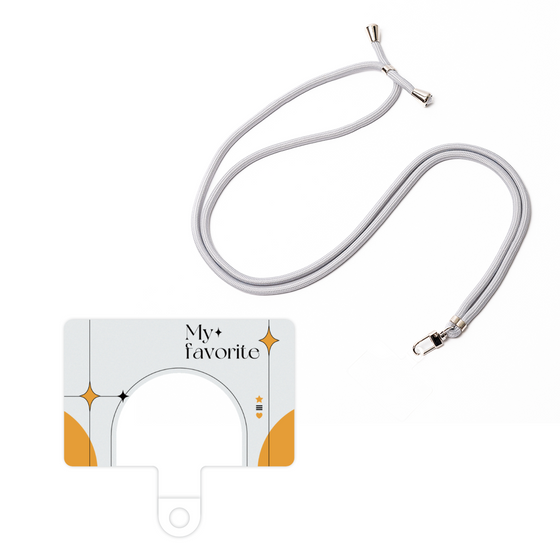 スマホショルダータグ［ オリジナル - チェキケース - オレンジ ］