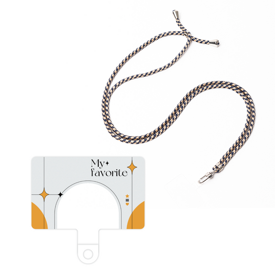 スマホショルダータグ［ オリジナル - チェキケース - オレンジ ］