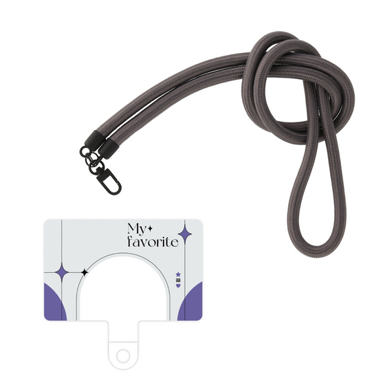 スマホショルダータグ［ オリジナル - チェキケース - パープル ］