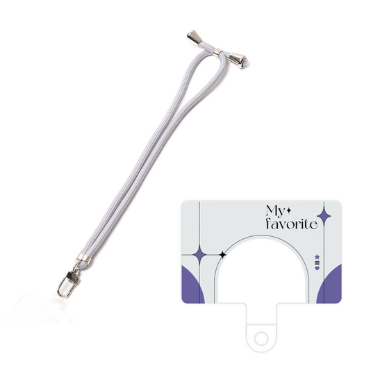 スマホショルダータグ［ オリジナル - チェキケース - パープル ］