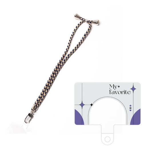 スマホショルダータグ［ オリジナル - チェキケース - パープル ］