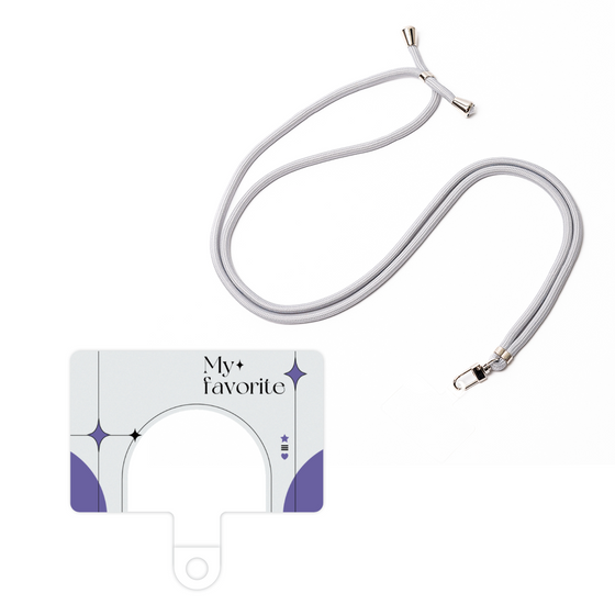 スマホショルダータグ［ オリジナル - チェキケース - パープル ］