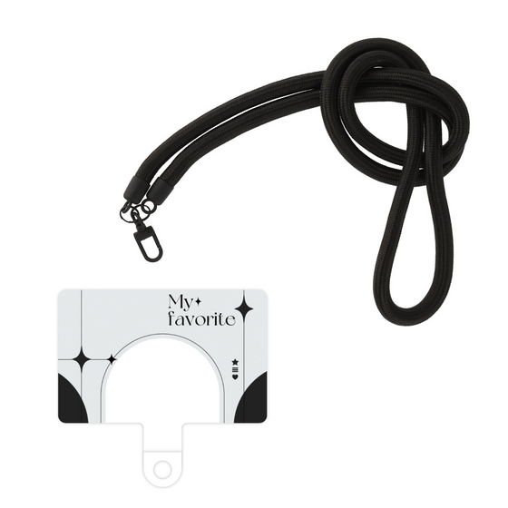 スマホショルダータグ［ オリジナル - チェキケース - ブラック ］